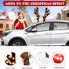 Christmas Lights For Car Exterior LED Cute Party Supplies With Nose And Jingle Bells Christmas Reindeer Decor For Travel Daily