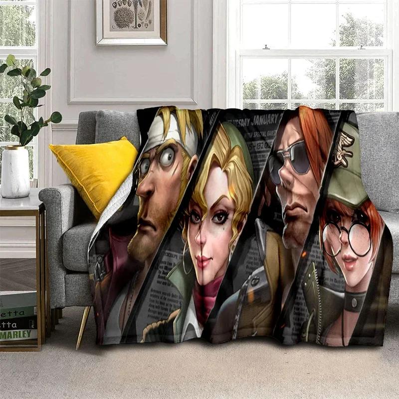 Retro Game Metal Slug Gamer Cartoon Blanket,Soft Throw Blanket for Home Bedroom Bed Sofa Picnic Travel Office Cover Blanket Kids