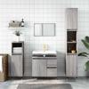 VidaXL Bathroom Cabinet Sonoma Grey 65x33x60 Cm Engineered Wood 831602