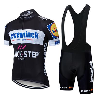 Ropa de Ciclismo Deportiva de Equipo Negro Transpirable para Hombre Manga Corta Maillot Ciclismo Hombre Verano 2025 Conjuntos de Maillot de Ciclismo