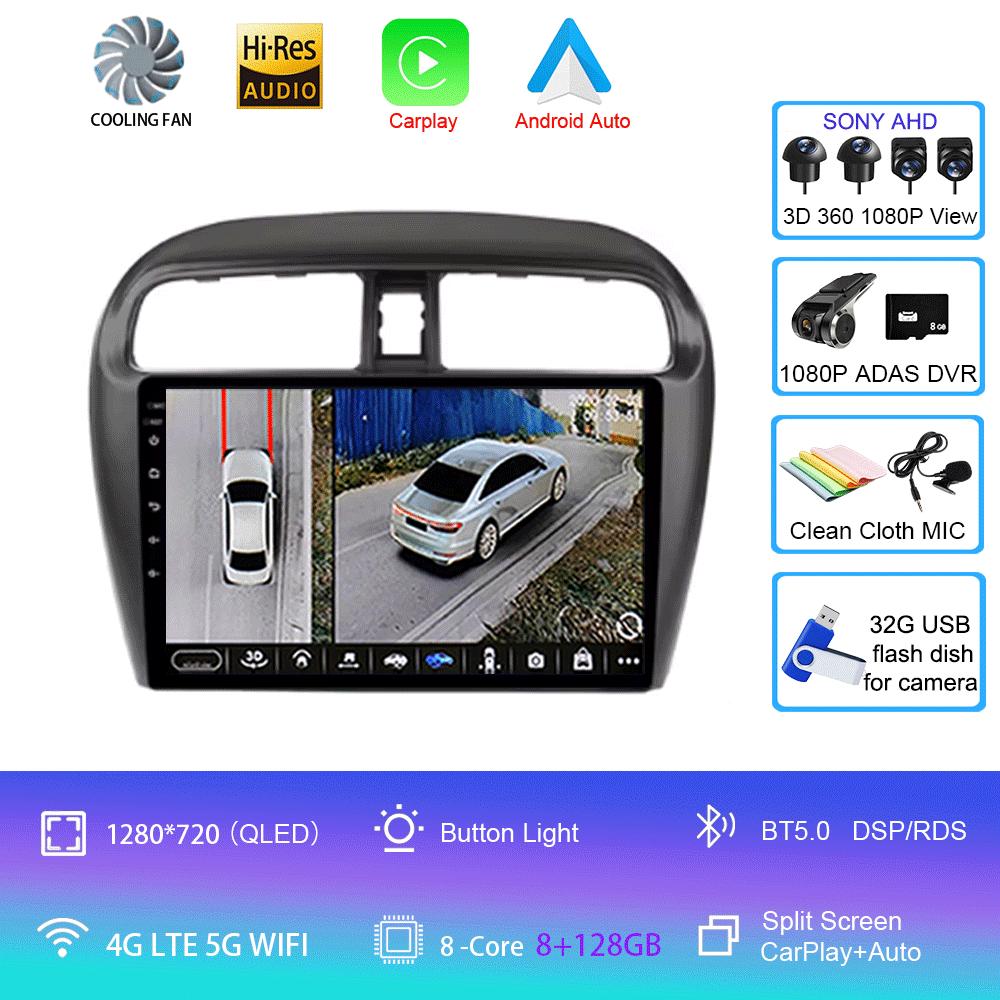 Android 14 Car Radio For Mitsubishi Mirage Attrage 2012-2018 Space Star 2014 Gps Navigation Stereo Multimedia