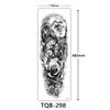 Full Arm Tattoo Sticker, Full Arm Big Picture Tattoo Sticker, Flower Arm Tattoo Sticker Tattoo