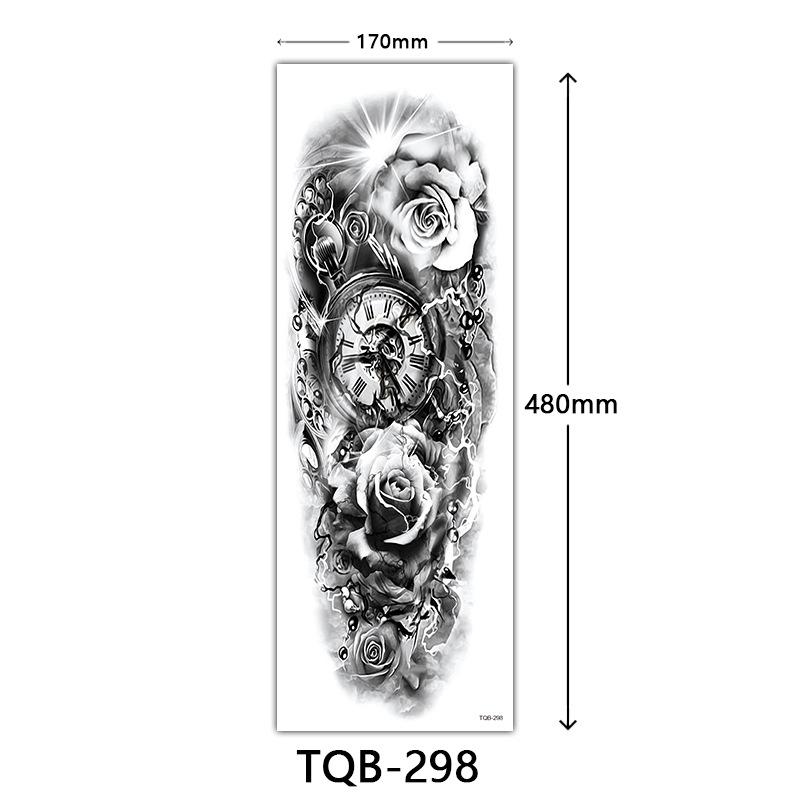 Full Arm Tattoo Sticker, Full Arm Big Picture Tattoo Sticker, Flower Arm Tattoo Sticker Tattoo