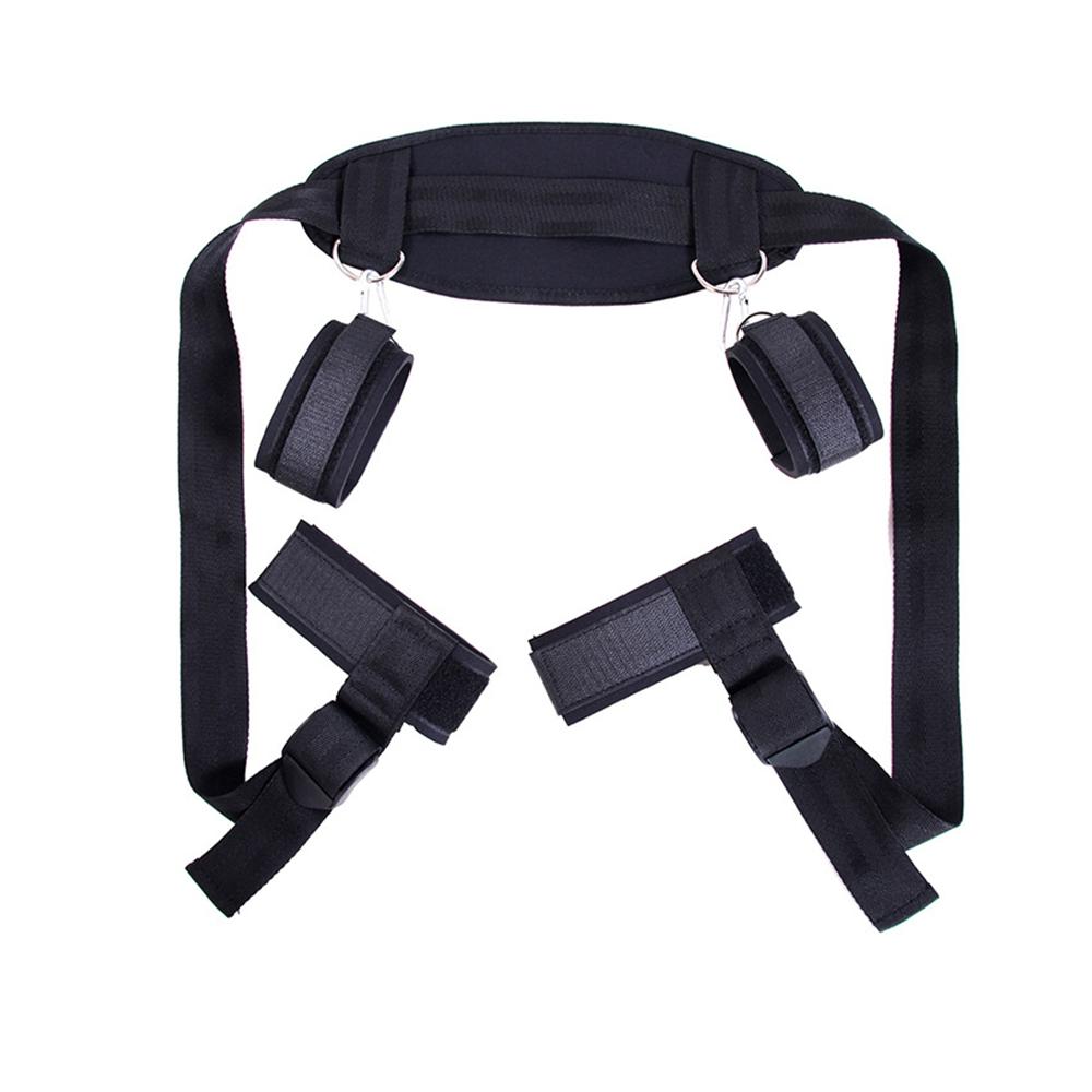 BDSM Sex Handcuffs Restraints Open Leg Ankle Cuffs SM Bondage Harness Bed Bandage Straps Slave Sex Toy Erotic Accessories Kits