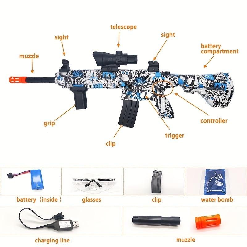 M4 Pistol de jucărie graffiti Pistol de jucărie pentru copii Jucărie de agrement