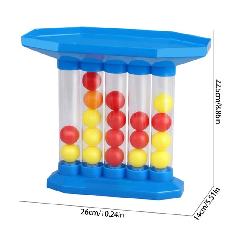Rebounding Stretchy Elastic Ball Toy with 4 Linked Spheres for Children Ages 3+ Household Travel Holiday Adults Family