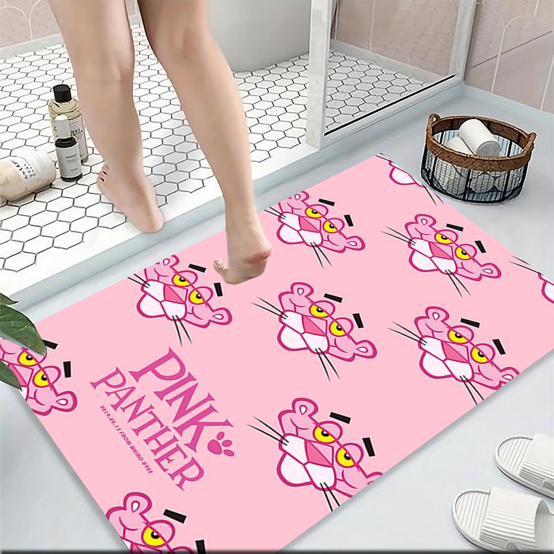 Pink Panther Carpet Rug Soft Washable Antislip Home Living Room Sofa Mats Personalized Christmas Rug