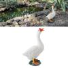 Gans Statue Bauernhof Tier Figur Harz Gans Skulptur Garten Ornament für Außen Hinterhof Terrasse Rasen Dekoration