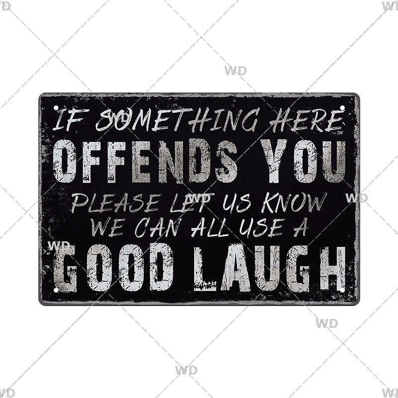 Funny Tin Sign Toilet Home Office Bar Cubicle Decor 11.8" X 7.8" Humorous Metal Vintage Plaque Retro Plate For Wall Art Decor