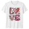 Stylized Love Heart Doodle Design TShirt Valentines Day RoUnisexce Gift For Him