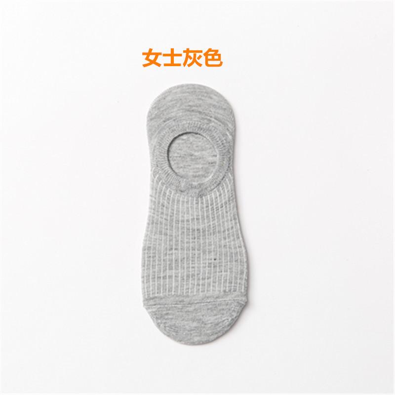 Short Socks Cotton Solid Color Women'S Socks Spring And Summer Shallow Mouth Women'S Socks Silicone Non-Slip Invisible Boat Sock