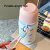 Cartoon Insulated Stainless Steel Cup – Cute, Portable Water Bottle for Students, Ideal for Autumn and Winter.
