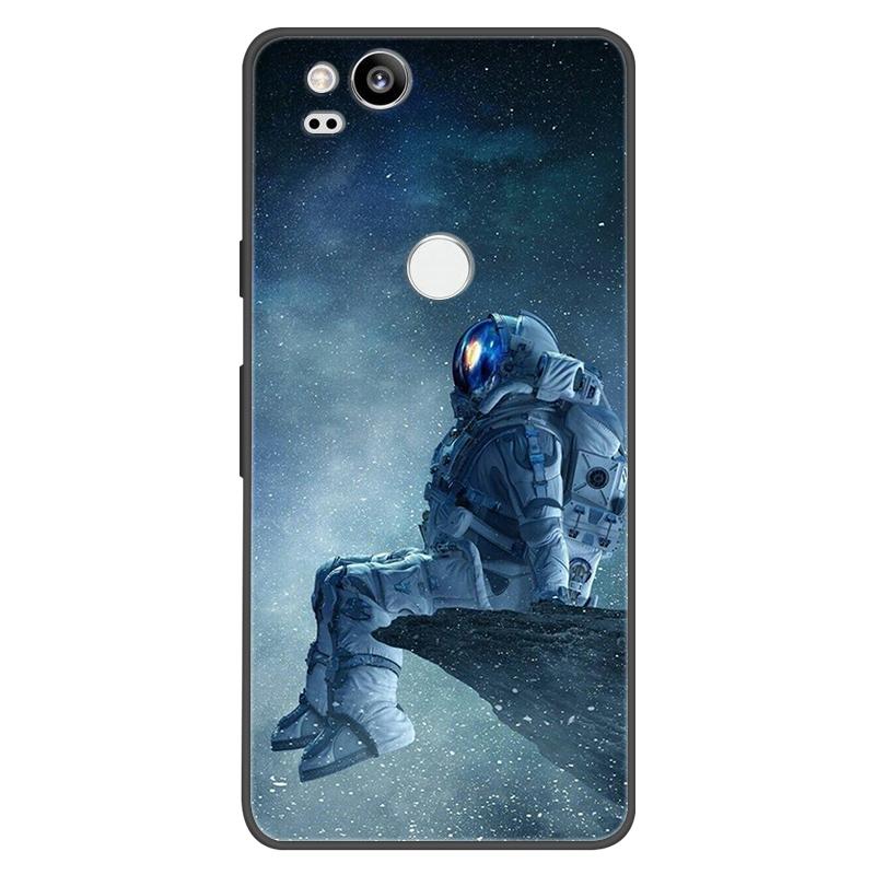 For Google Pixel 2 Case Soft Black Silicone Bumper Butterfly Phone Cover for Googe Pixel2 2XL Pixel2XL 2 Cases Fundas Coque