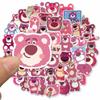 Cute Strawberry Bear Stickers 50 Adorable Cartoon Waterproof Decals For Luggage Notebook And Water Bottle