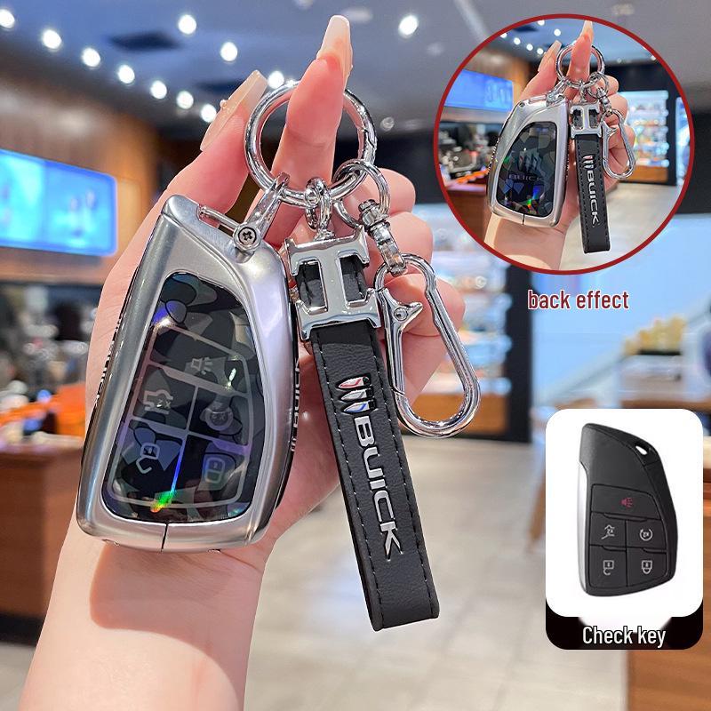 High-End Full-Coverage Metal Key Fob Case for Buick Envision Plus, Envision S/GS, and LaCrosse Cars