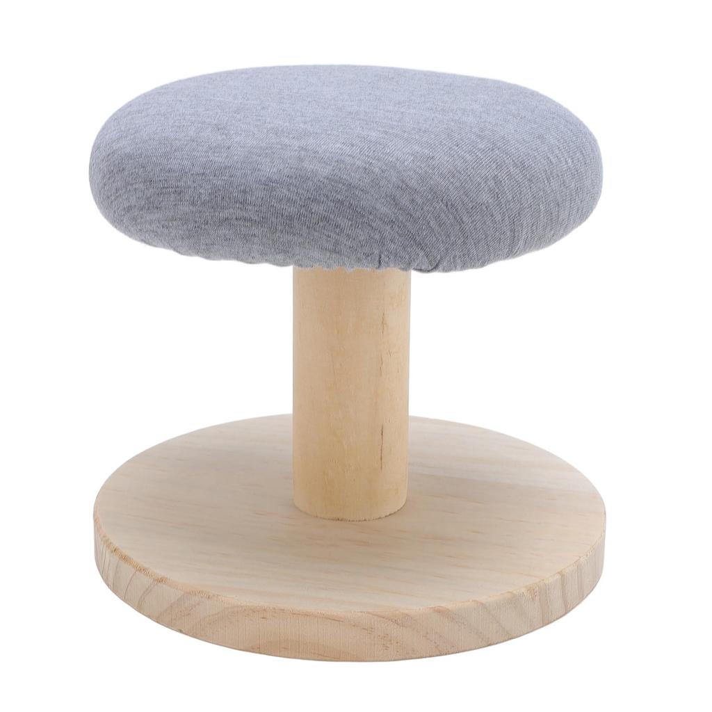 Ironing Board Stool Multifunctional Stable Solid Wood Small Round Ironing Board Stool for Home