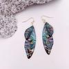 Popular personalized design simulation cicada wing earrings, high-end painting diamond-encrusted butterfly wing earrings
