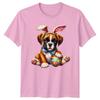Cute Boxer Puppy Wearing Bunny TShirt Boxer Dog Breed Dogs Easter Gift