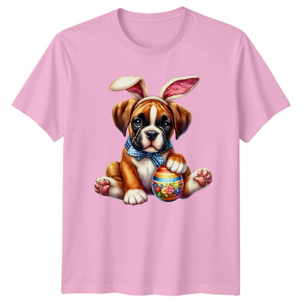 Cute Boxer Puppy Wearing Bunny TShirt Boxer Dog Breed Dogs Easter Gift