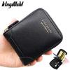 New Men's Short Wallet with Corner Protector: Chain Coin Purse, Multi-Card Slots, Zippered Card Holder
