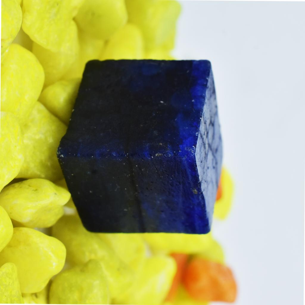 Natural Blue Sapphire Loose Gemstone 104.85 Ct Uncut Raw Rough September Birthday Birthstone