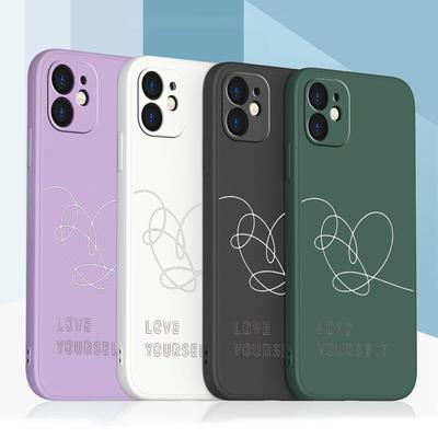 Samsung Galaxy A14 A24 A54 A34 iPhone 11 12 13 14 15 Pro Max Xiaomi Redmi 13C Huawei Düz Kenar Yumuşak Telefon Kılıfı NY11 Kendinizi Sevin Çiçek