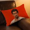 Bad B-bunny Tirar Mas Fotos D-dtmf Cushion Cover Hit Product Home Sofa Living Room Double-sided Soft Decorative Pillow Cover