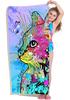 Cute cat pattern Beach Towel for Children friends Gifts Towel Quick-Dry Towel For Bath Yoga Tourism Beach GYM Camping Swimming