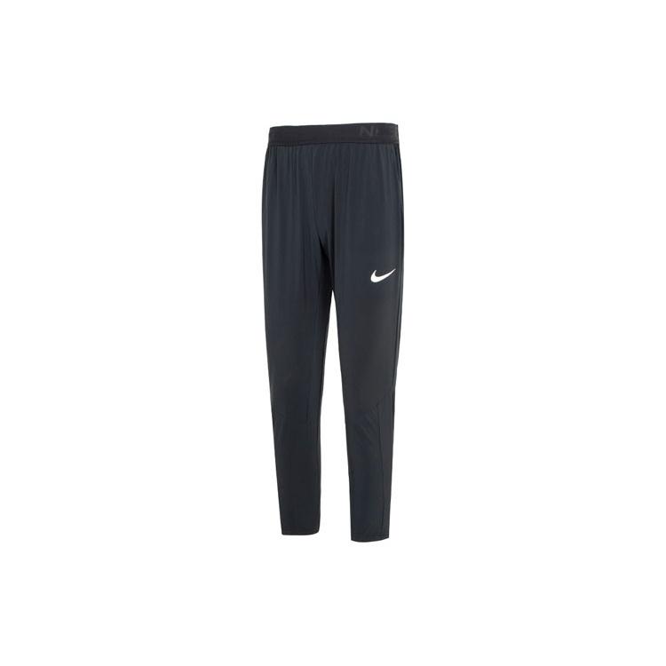 Men s Nike Logo Printing Solid Color Elastic Waistband Sports Pants/Trousers/Joggers Autumn Black DM5949-011 S