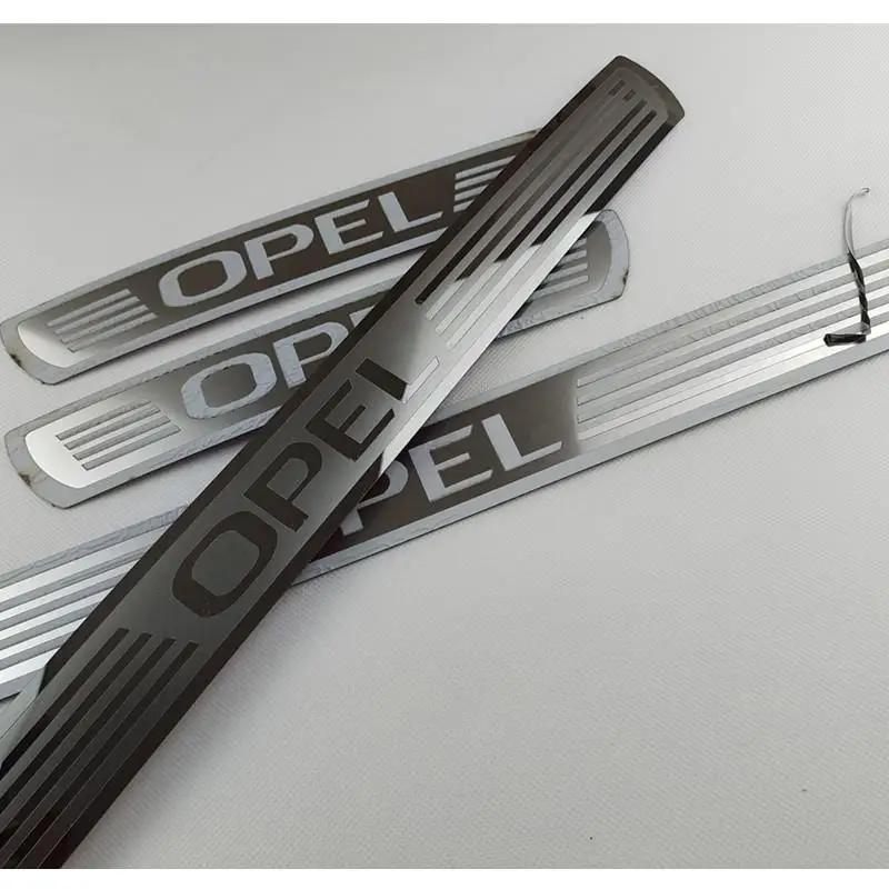 

For opel astra zafira corsa Door Sill Scuff Plate Cover Trim Stainless Steel Threshold Pedal Styling Protect Car Accessories