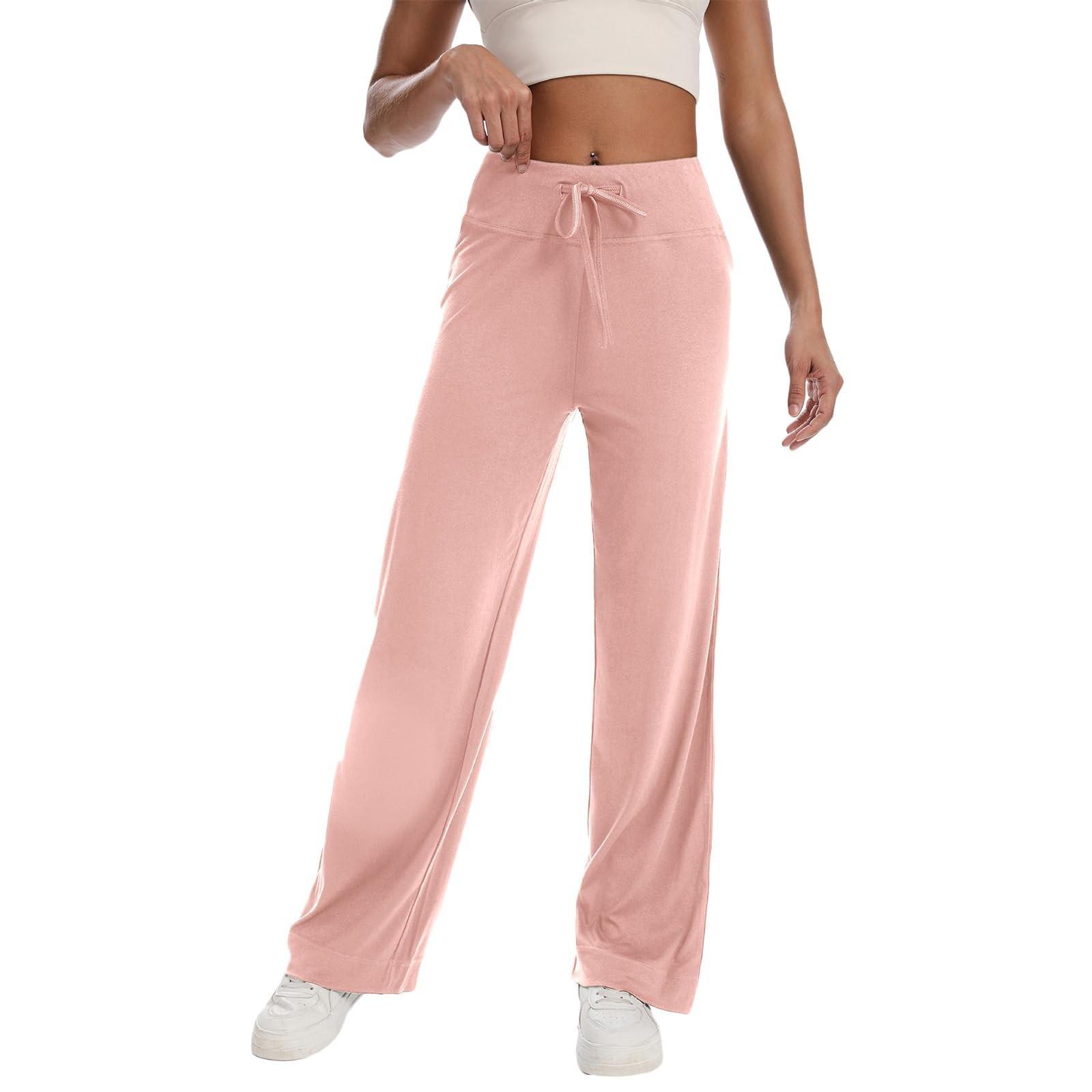 

Женские брюки-палаццо, летние повседневные струящиеся брюки с широкими штанинами, наряды для пляжа, путешествий, отпуска S белый