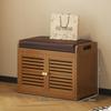 Luxury Entryway Shoe Bench with Storage Slim Wall Mounted Shoe Rack & Seat Shoe Cabinet Organizer for Hallway