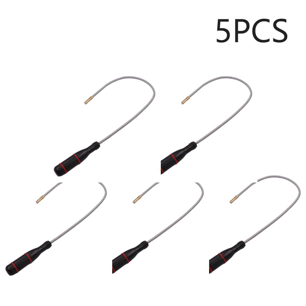 

5 Pcs Flexible Magnetic Pickup Tool Portable Auto Hand Repair Tools Bendable Snake Pickup Suction Bar Magnet Spring Grip Grabber