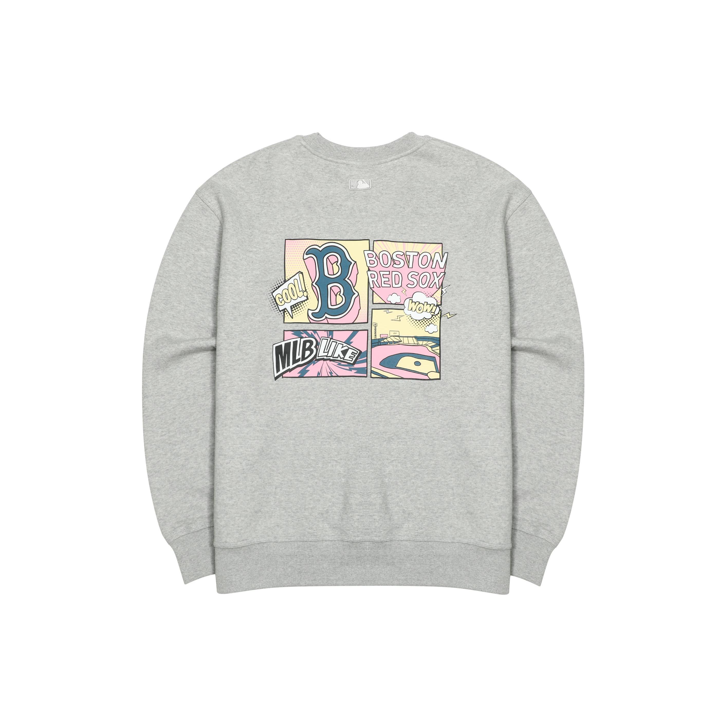 MLB Sweatshirts Unisex Gray Crew Neck Moderate Regular 3AMTL0426-43MGS S