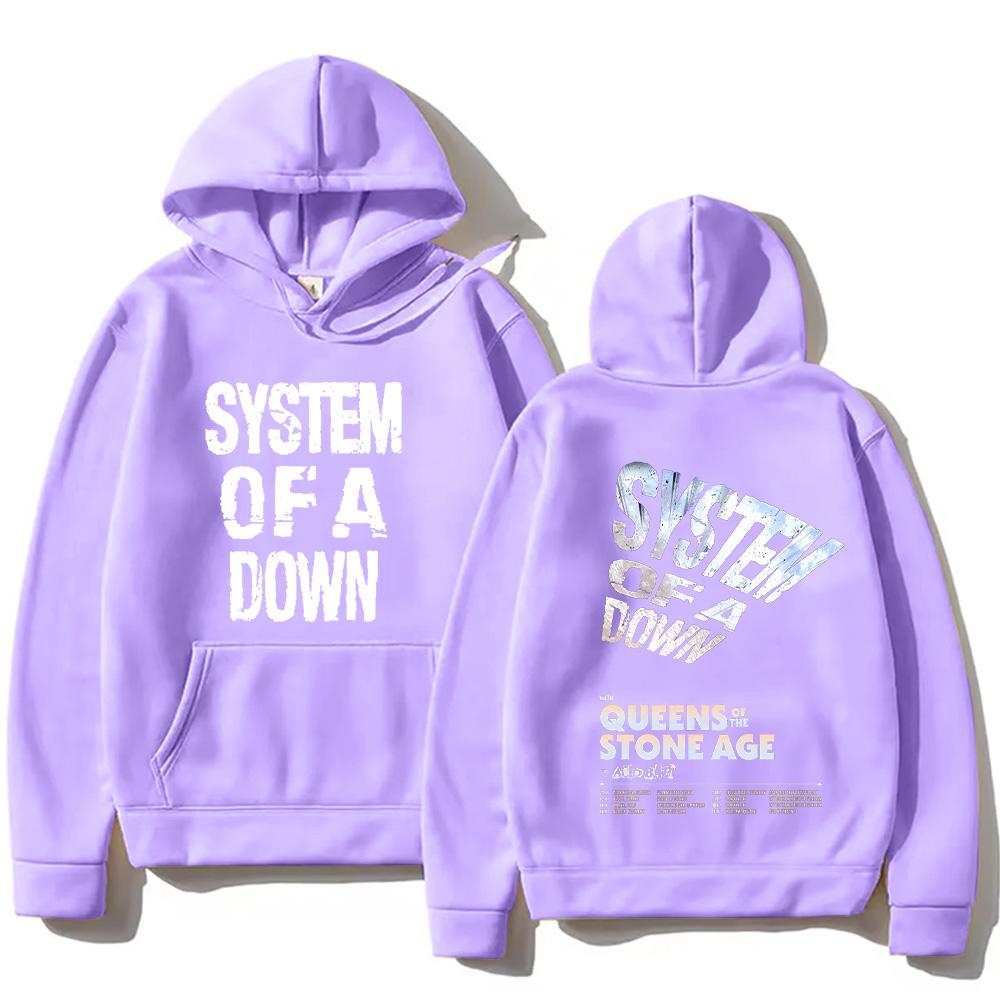 Rock Band System of A Down Hoodie System of A Down Tour 2026 Sweatshirt Alternative Metal Music Streetwear Unisex Gothic Top