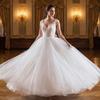 Bride Gown Petticoat with 3 Hoops Support Elastic Waist Band Tulle Underskirt for Wedding Dress and Evening Gowns