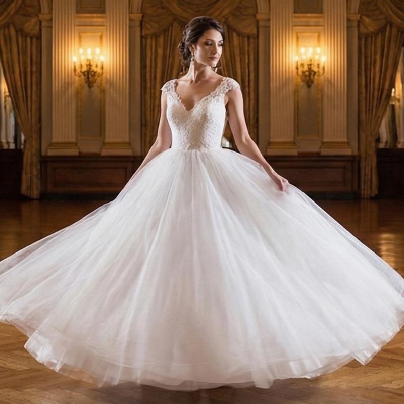 Bride Gown Petticoat with 3 Hoops Support Elastic Waist Band Tulle Underskirt for Wedding Dress and Evening Gowns