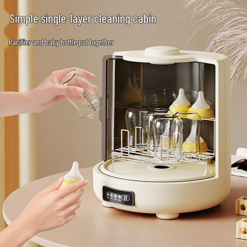 Baby Bottle UV Sterilizer & Dryer - 2-in-1 Storage & Cleaning Cabinet