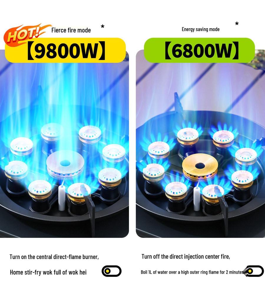 Portable Split-Type Gas Stove for Outdoor Tea Brewing and Camping