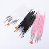 20-Piece Nail Art Brush Set: Gel Pens, Dotting Pens, Fan Brushes for Flowers & Lines