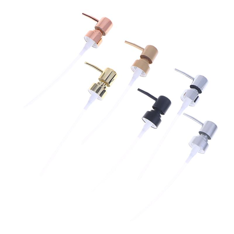 1Set Soap Pump Liquid Pump Head Lotion Dispenser Head Push Type Round Head 28 Thread Bath Bottle Press Nozzle,Abs Lotion Tube