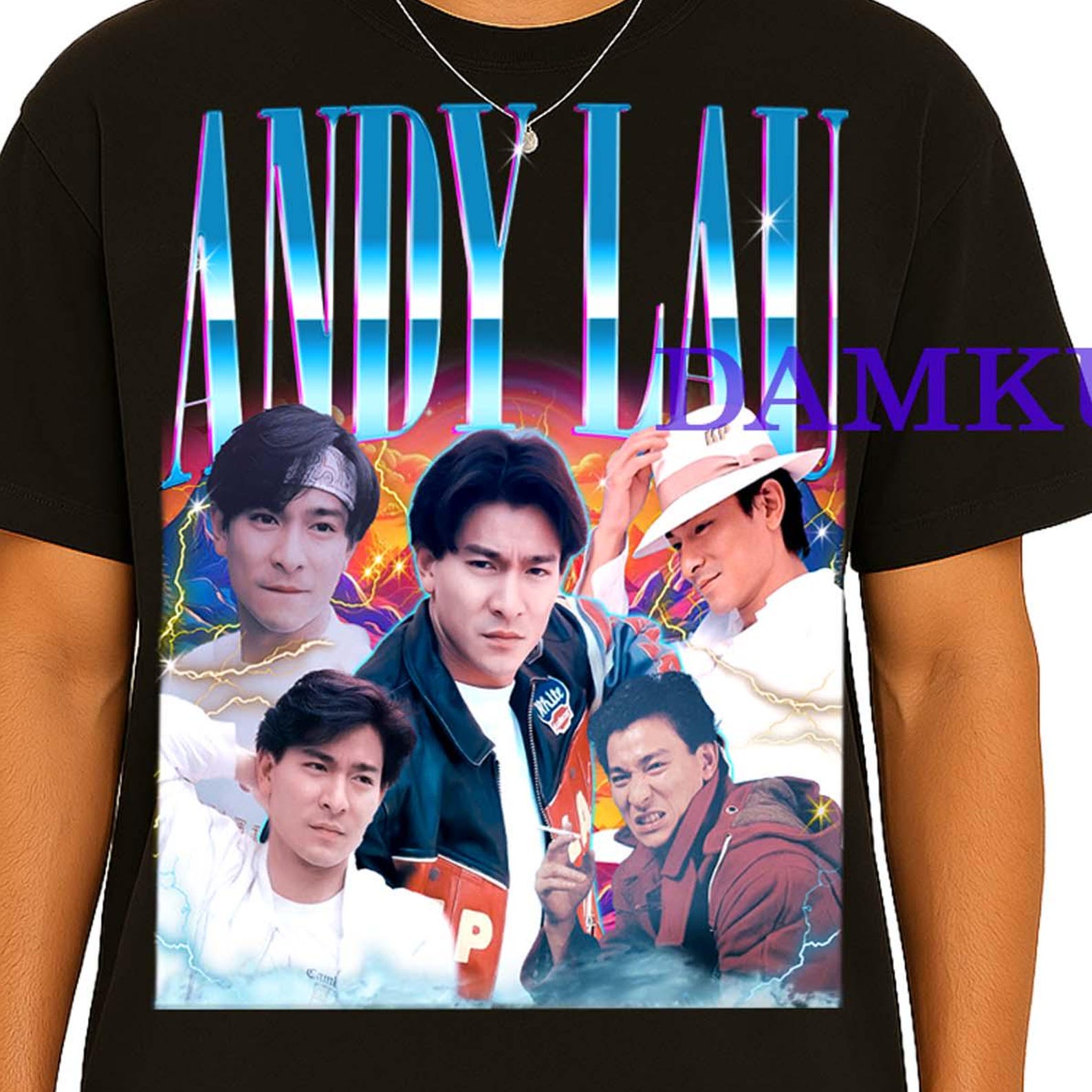 Retro Andy Lau Shirt, Andy Lau Tshirt, Andy Lau Fan Tee, Andy Lau Tribute Tees, Andy Lau Homage Gift, Andy Lau God of Gamblers T-Shirt 2XL