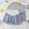 Pantaloni scurți de vară largi pentru maternitate: Blugi ușori, de lungime trei sferturi