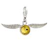 Harry Potter sterling silver Golden snitch clip On charm with crystals