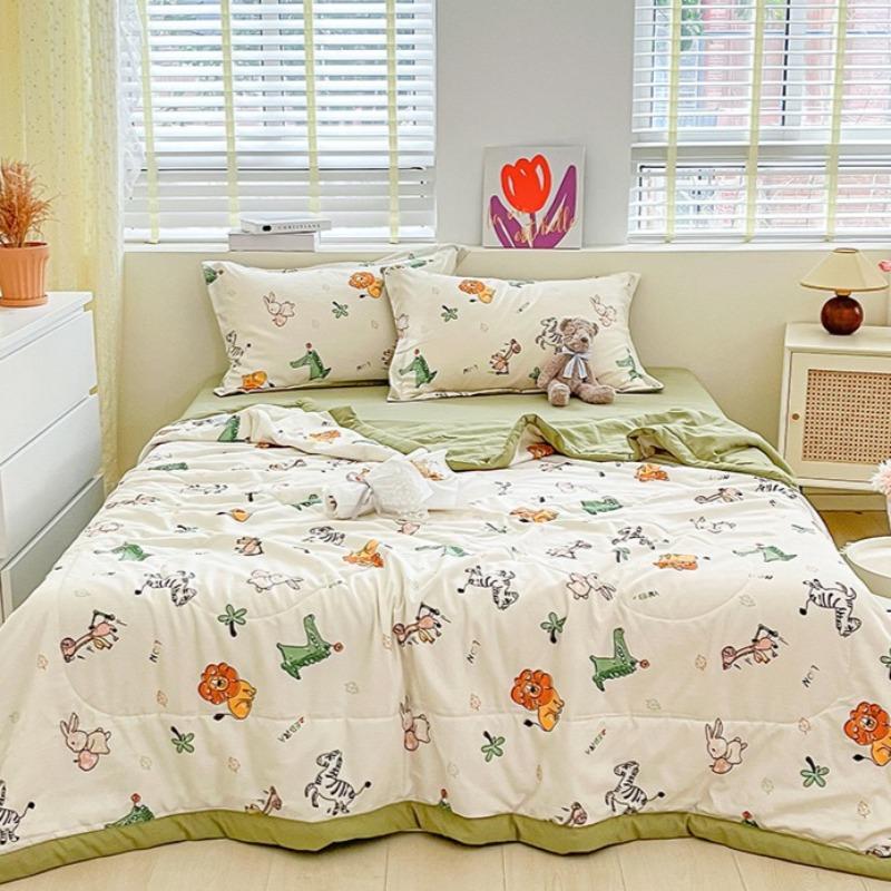 Sen Breathing Series Cotton and Linen Double Layer Summer Breathable Cool Combination Mother and Child Quilt