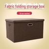 Drawer-Style Folding Storage Basket - Cotton & Linen Fabric