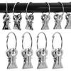 10Pcs Toothed Curtain Clips Non-Slip Flexible Curtain Hanging Ring Metal Heavy Duty Clothespin Clips for Curtains and Laundry