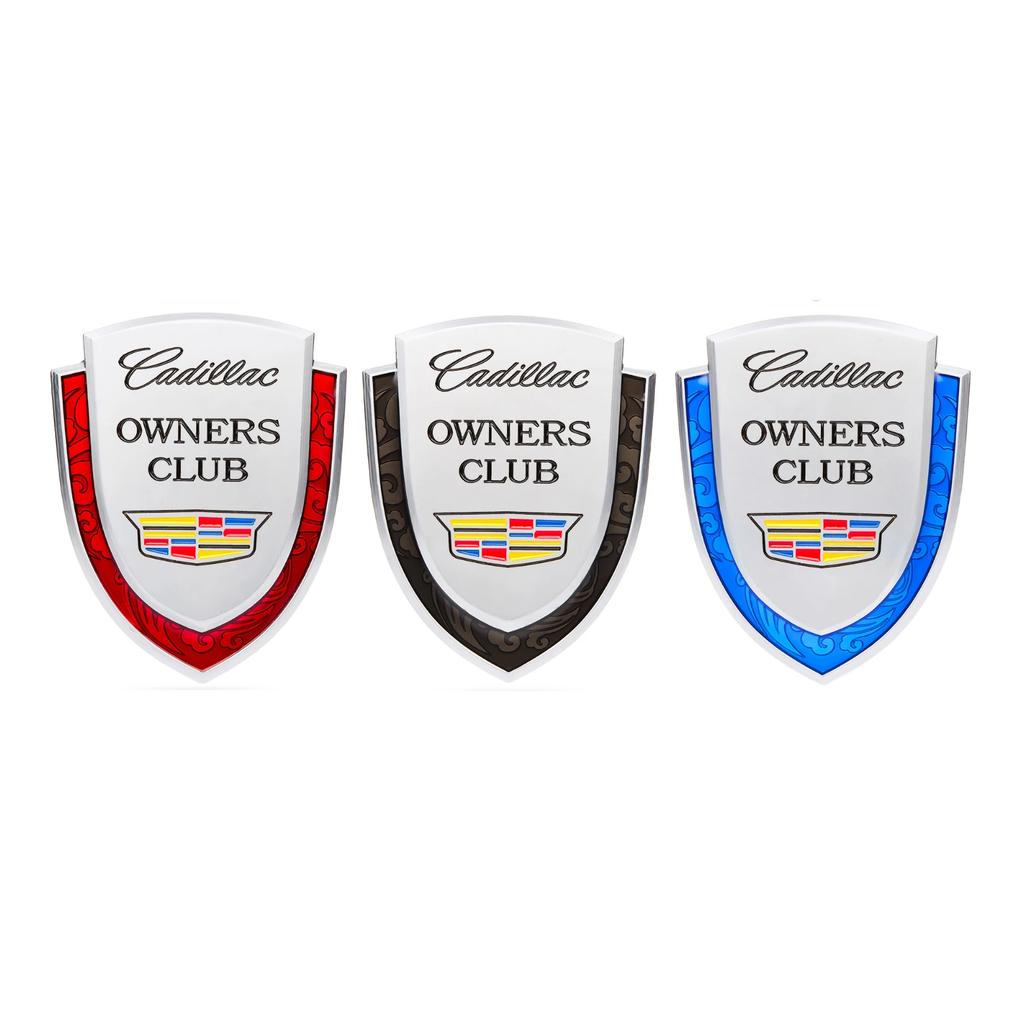 Car Logo Shield Emblem Badge for Cadillac Seville XT4 CT4 CT5 ATS SLR STS EXT CTS Escalade Coupe Auto Side Sticker Accessories