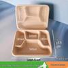 Disposable 4-Compartment Lunch Box with PP Lid