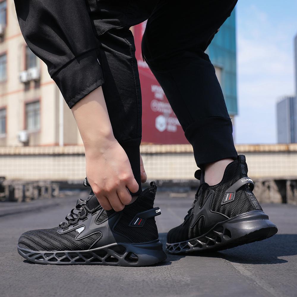 Work Sneakers Steel Toe Shoes Men Safety Shoes Puncture-Proof Work Shoes Boots Mining Indestructible Security Footwear